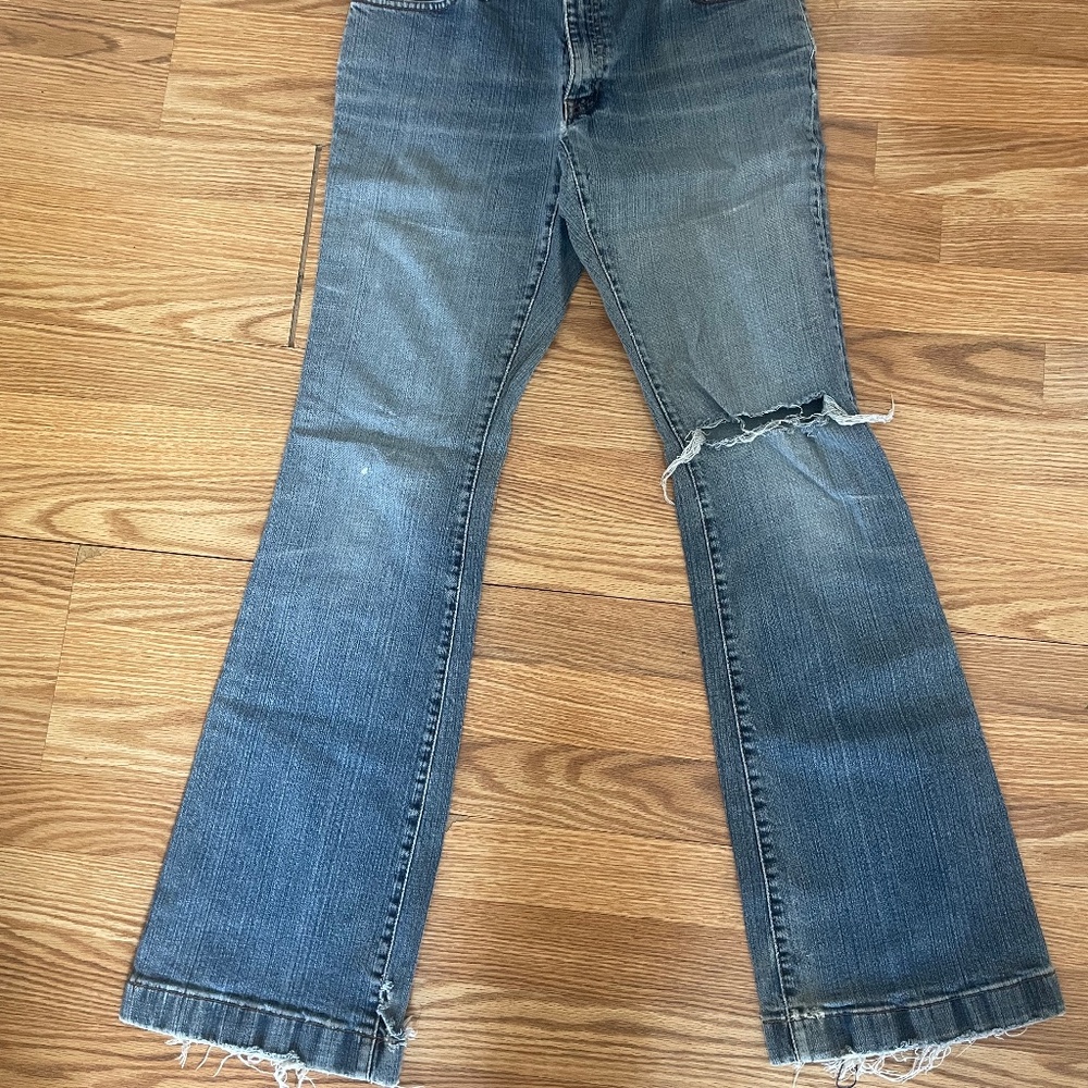 Vintage Gap Long & Lean Jeans Destroyed 8 R